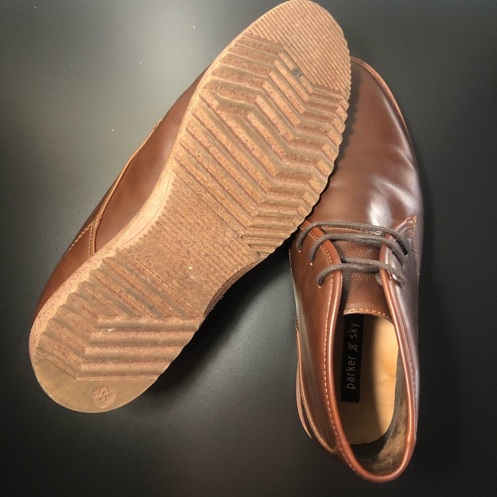 Leather Brown boots Parker Sky - Picture 3 of 5